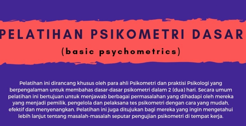 pelatihan psikometri dasar